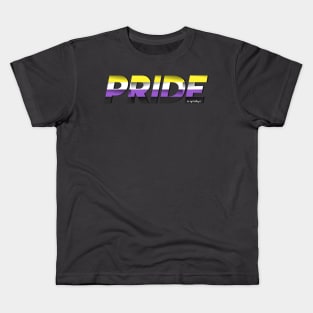 LGBTQ+ PRIDE: Non Binary Pride Flag Kids T-Shirt